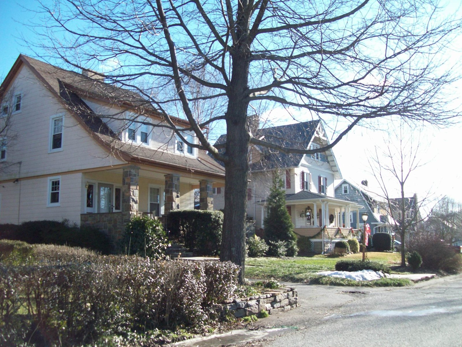 Homes in the Old Catonsville Historic District in Maryland